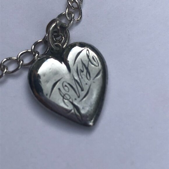 Vintage Sterling Silver Bracelet with Lockets 1899 - Picture 6 of 9